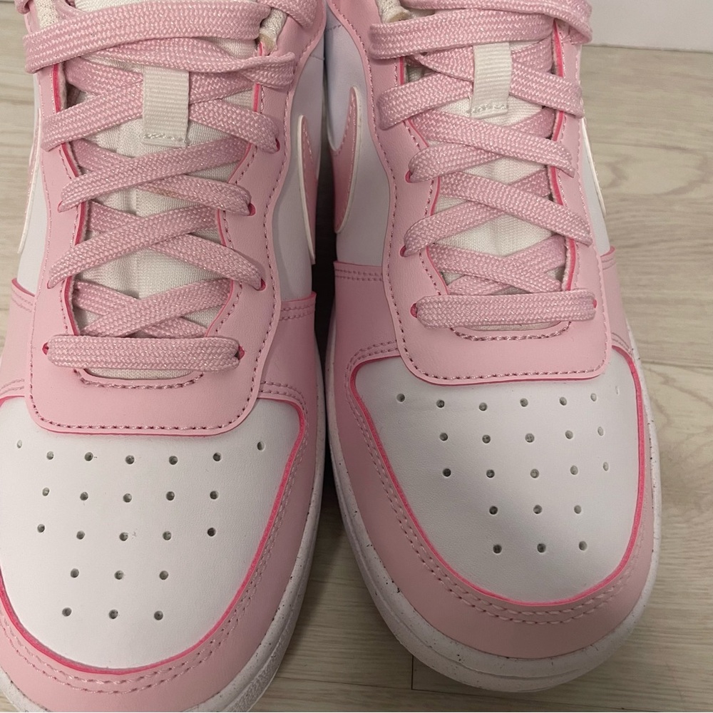NWOB Nike Court Borough Low Recraft Pink Foam White (DV5456-105) Size 6Y  W7.5/8 - Picture 5 of 13
